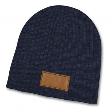 Nebraska Heather Cable Knit Beanie With Patch - 120950-5